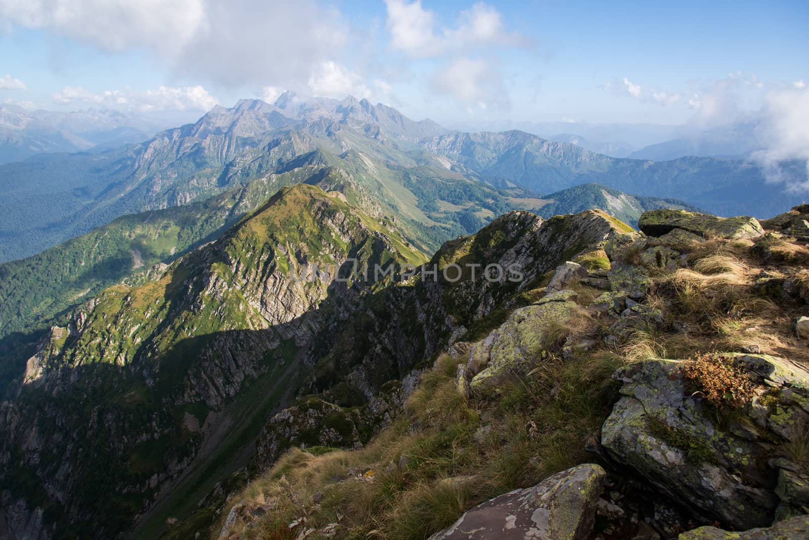 Beautiful mountain scenery of Krasnaya Polyana . Sochi