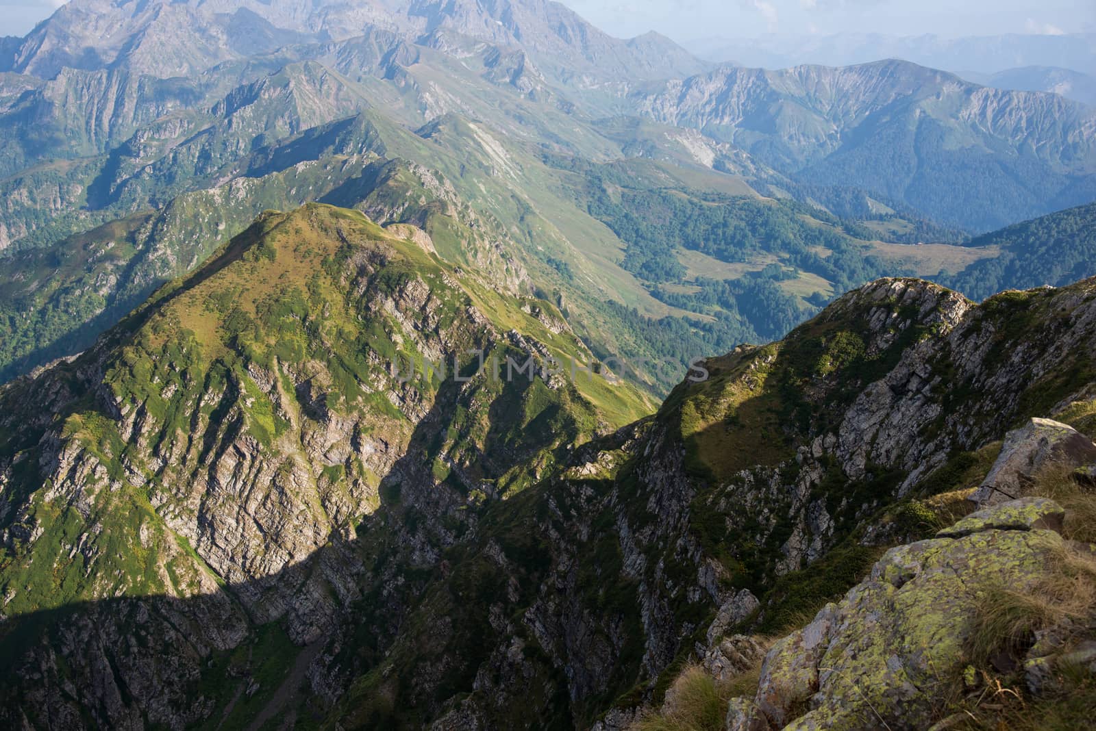 Beautiful mountain scenery of Krasnaya Polyana . Sochi