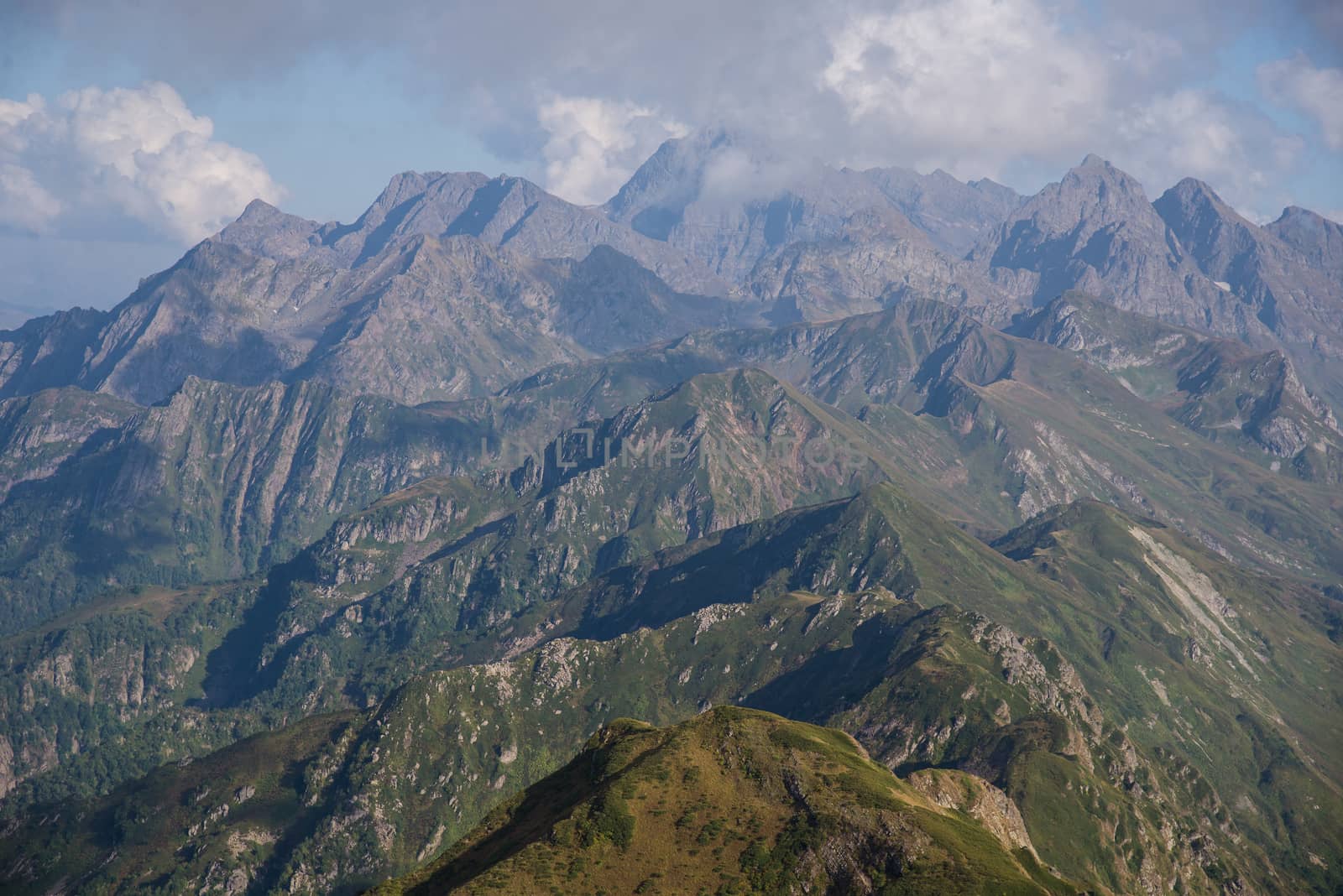 Beautiful mountain scenery of Krasnaya Polyana . Sochi