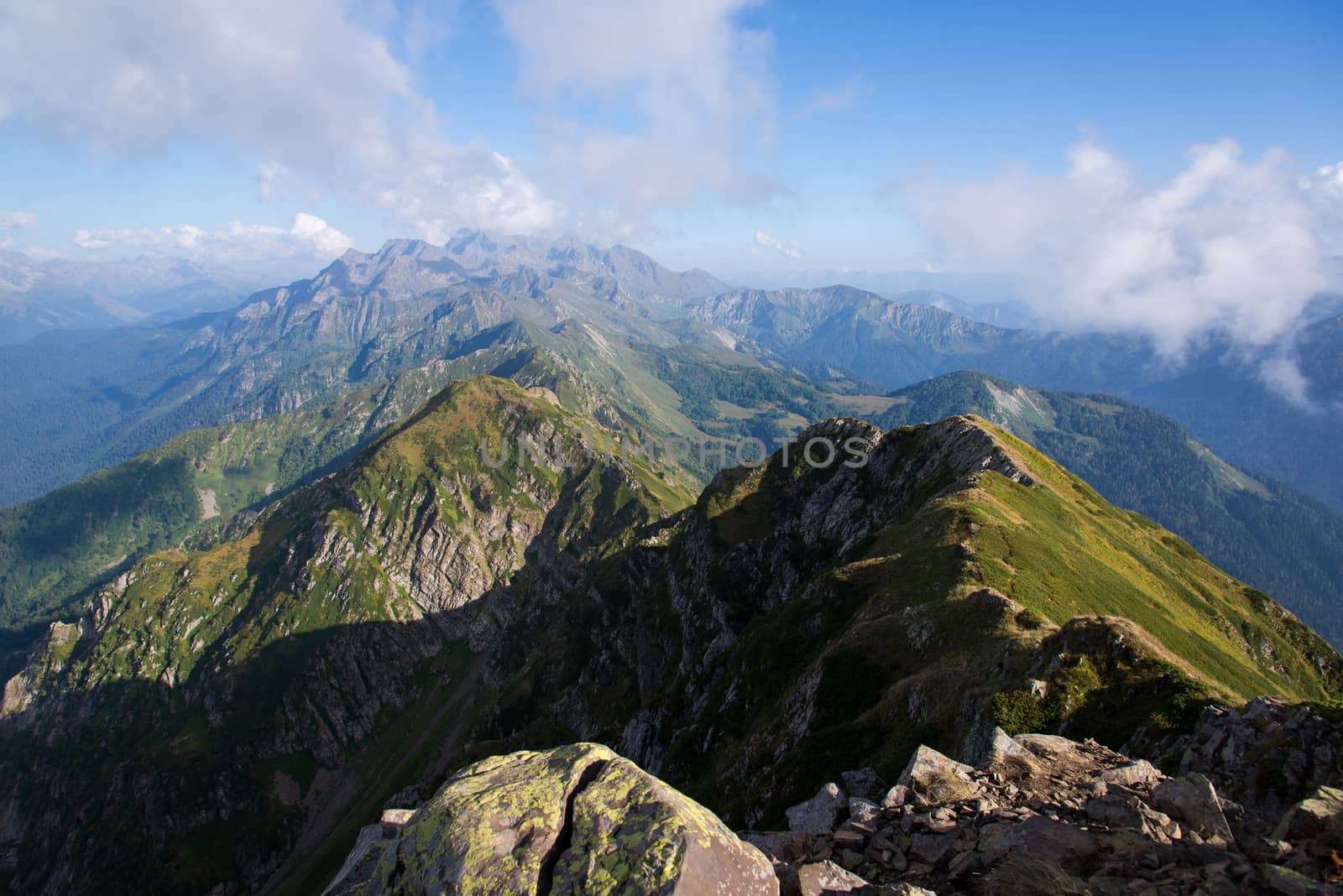 Beautiful mountain scenery of Krasnaya Polyana . Sochi