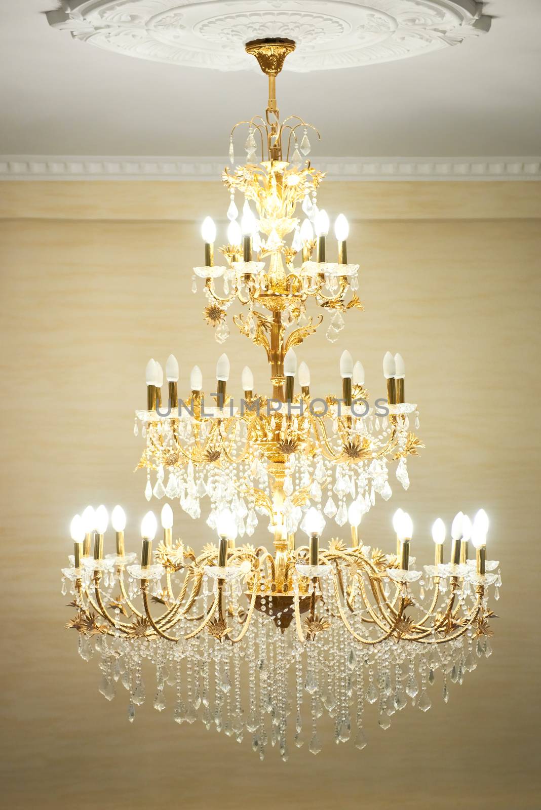 Beautiful crystal chandelier by vapi