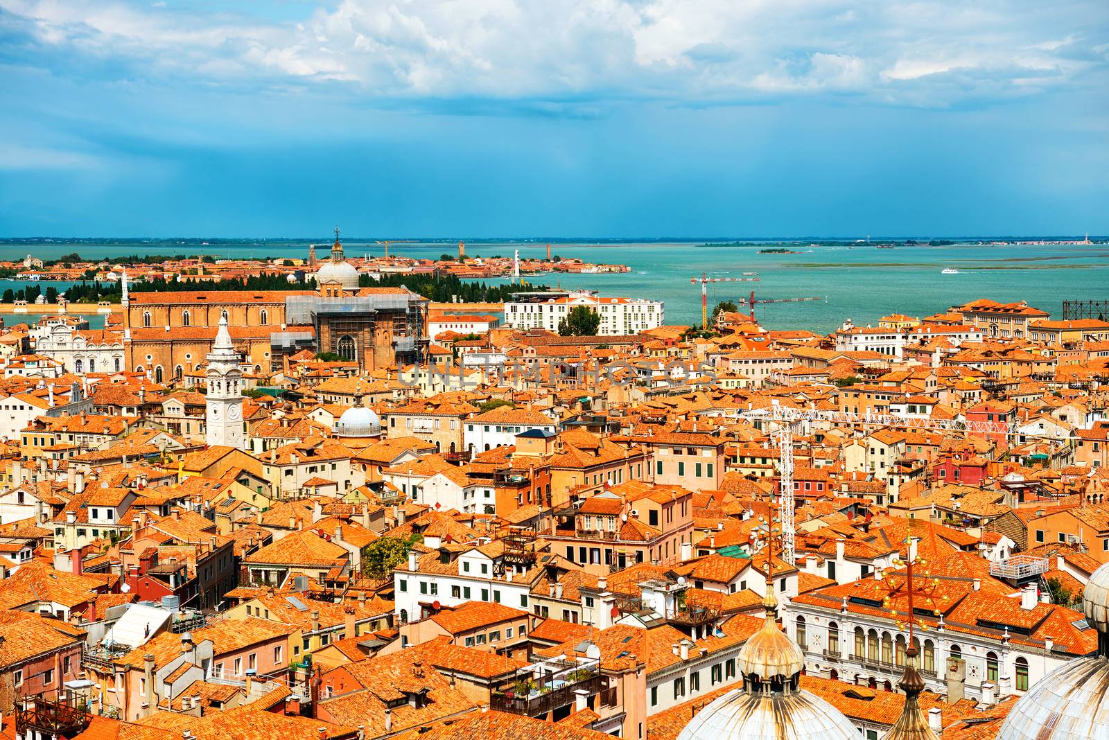 Venice roofs from above by vapi