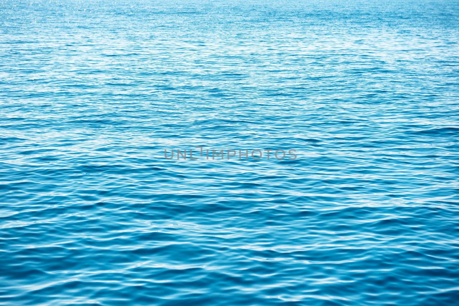 Blue sea water. Ocean surface for natural background