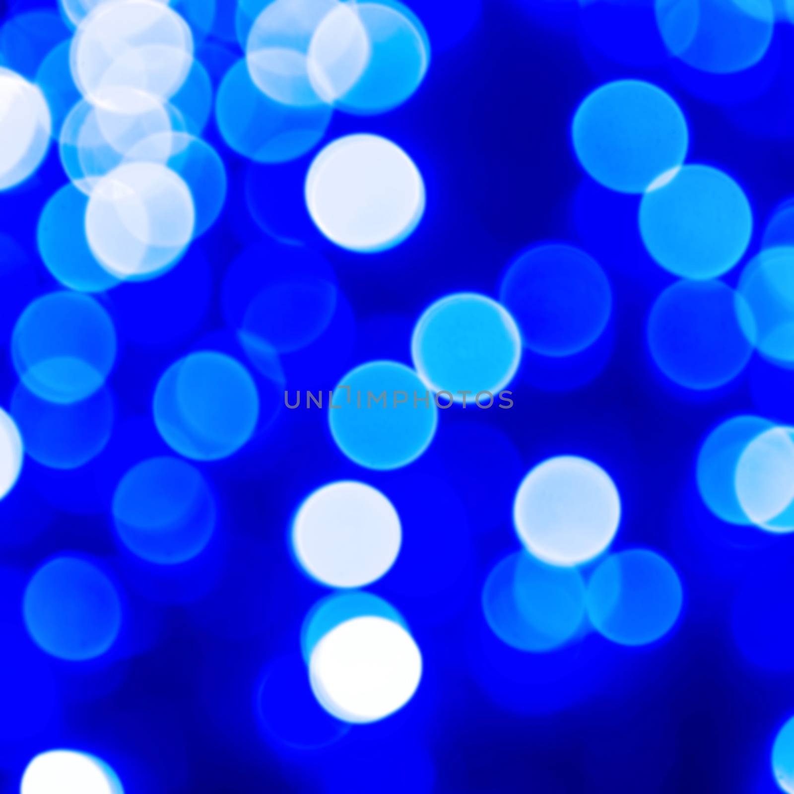 Blue abstract bubble lights by vapi