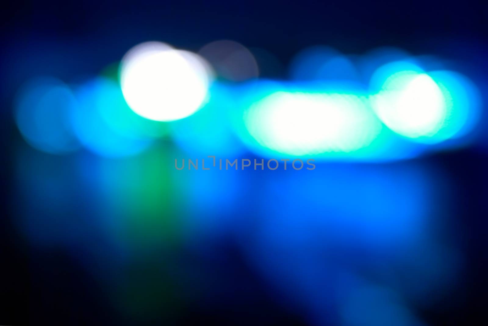 Blur abstract blue holiday lights by vapi