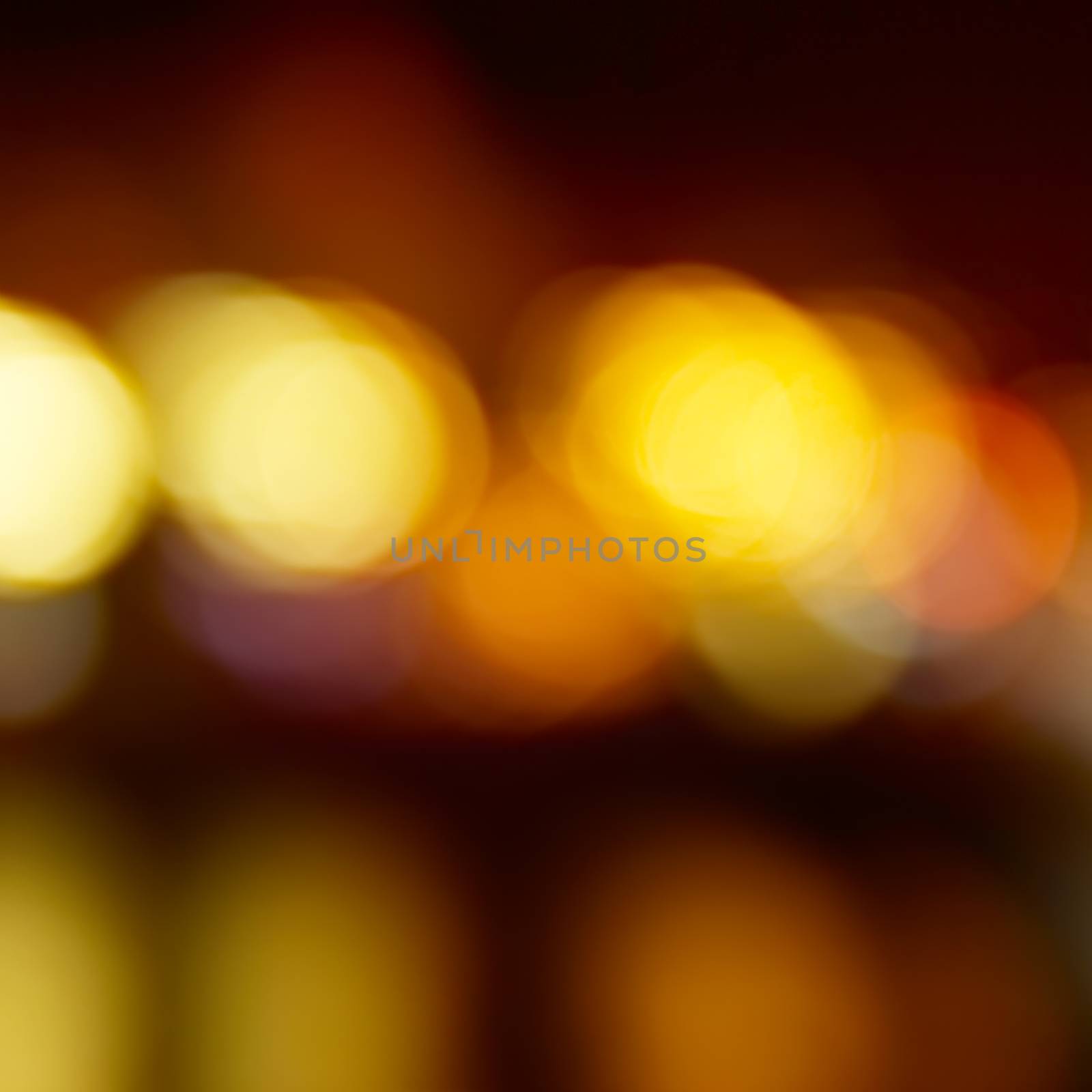 Blur abstract orange holiday lights by vapi