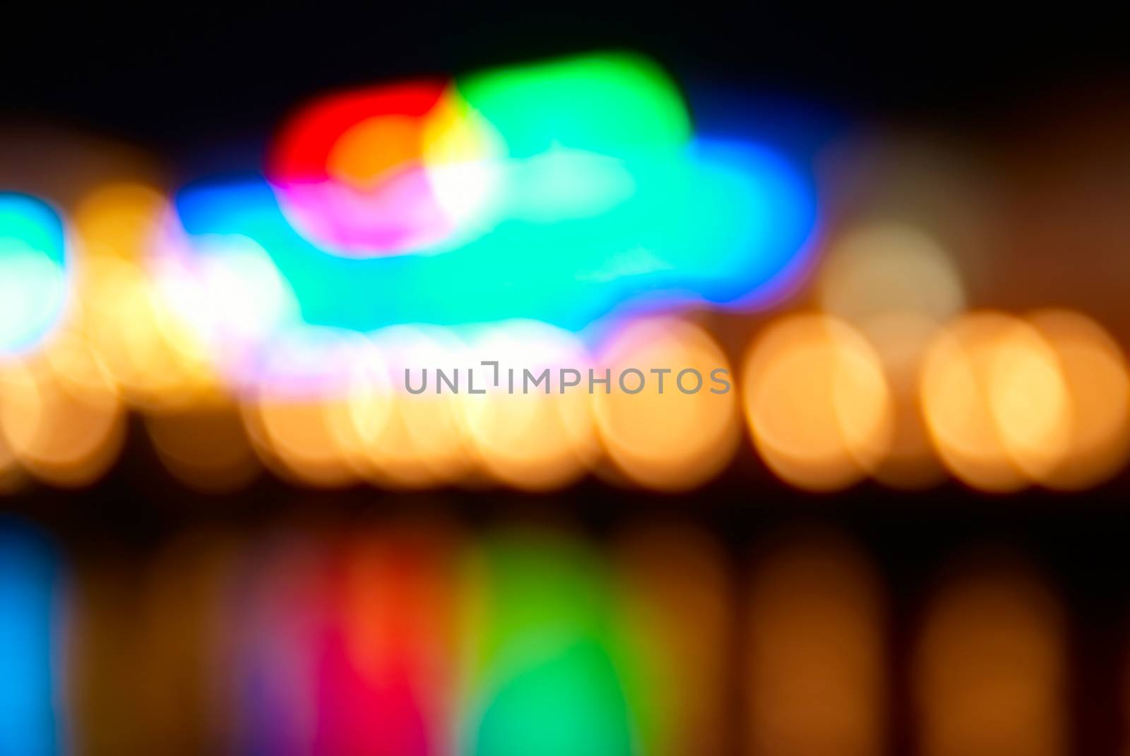 Blur abstract holiday lights can be used for background