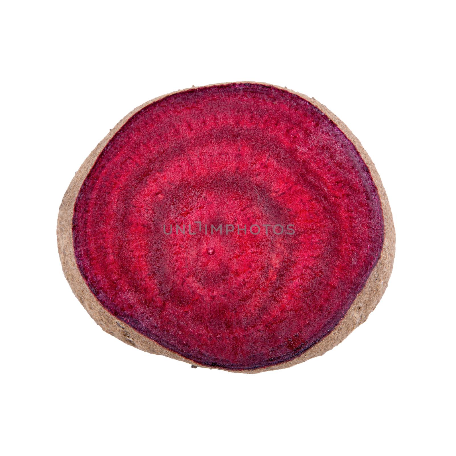 Red beet isolated on a white background