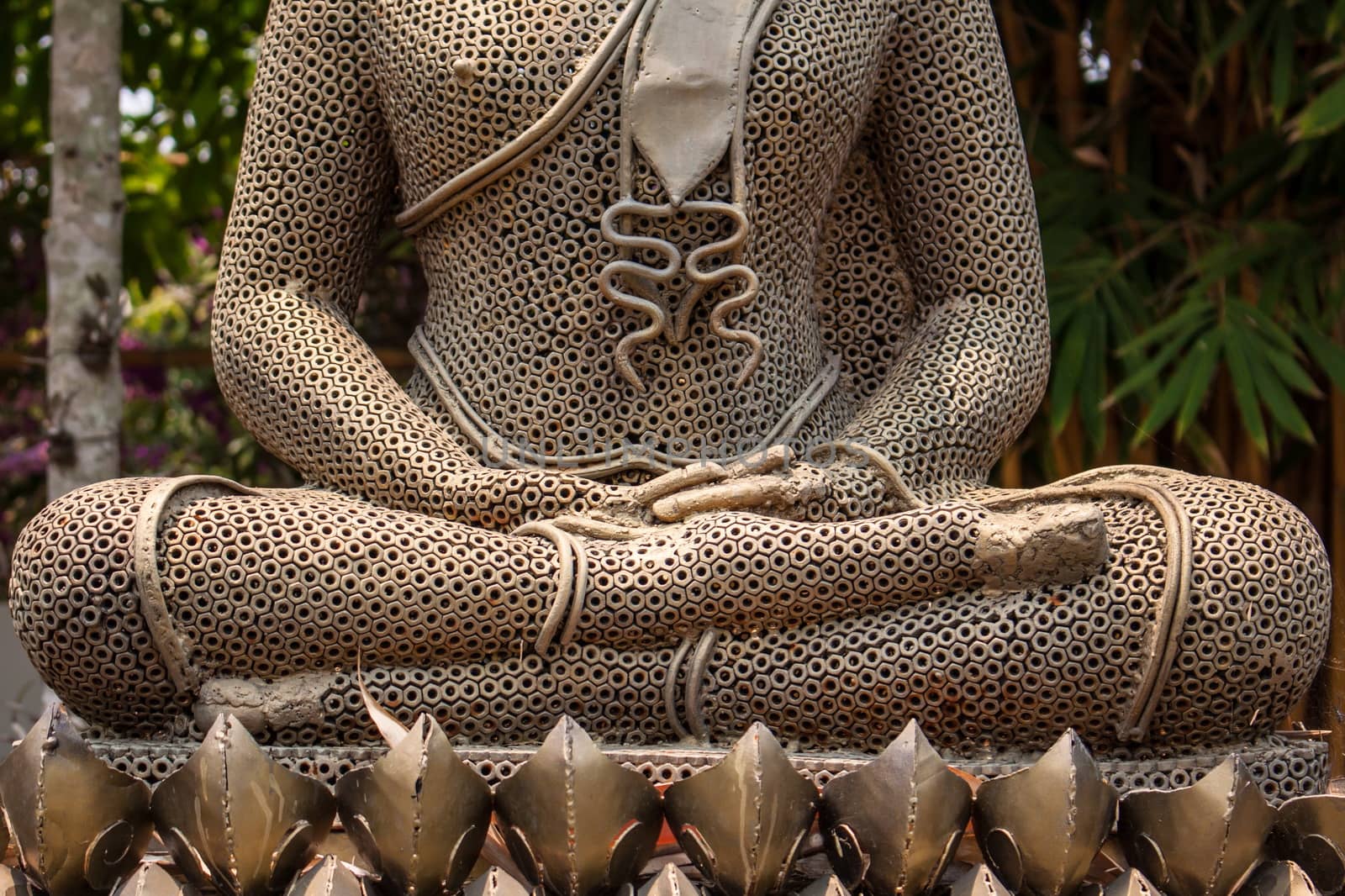 Buddha statue is Buddha posture meditation by worrayuth