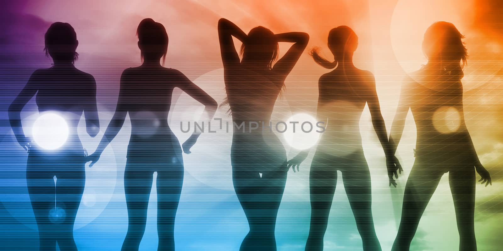 Disco Electronic Music Techno Party Background Art