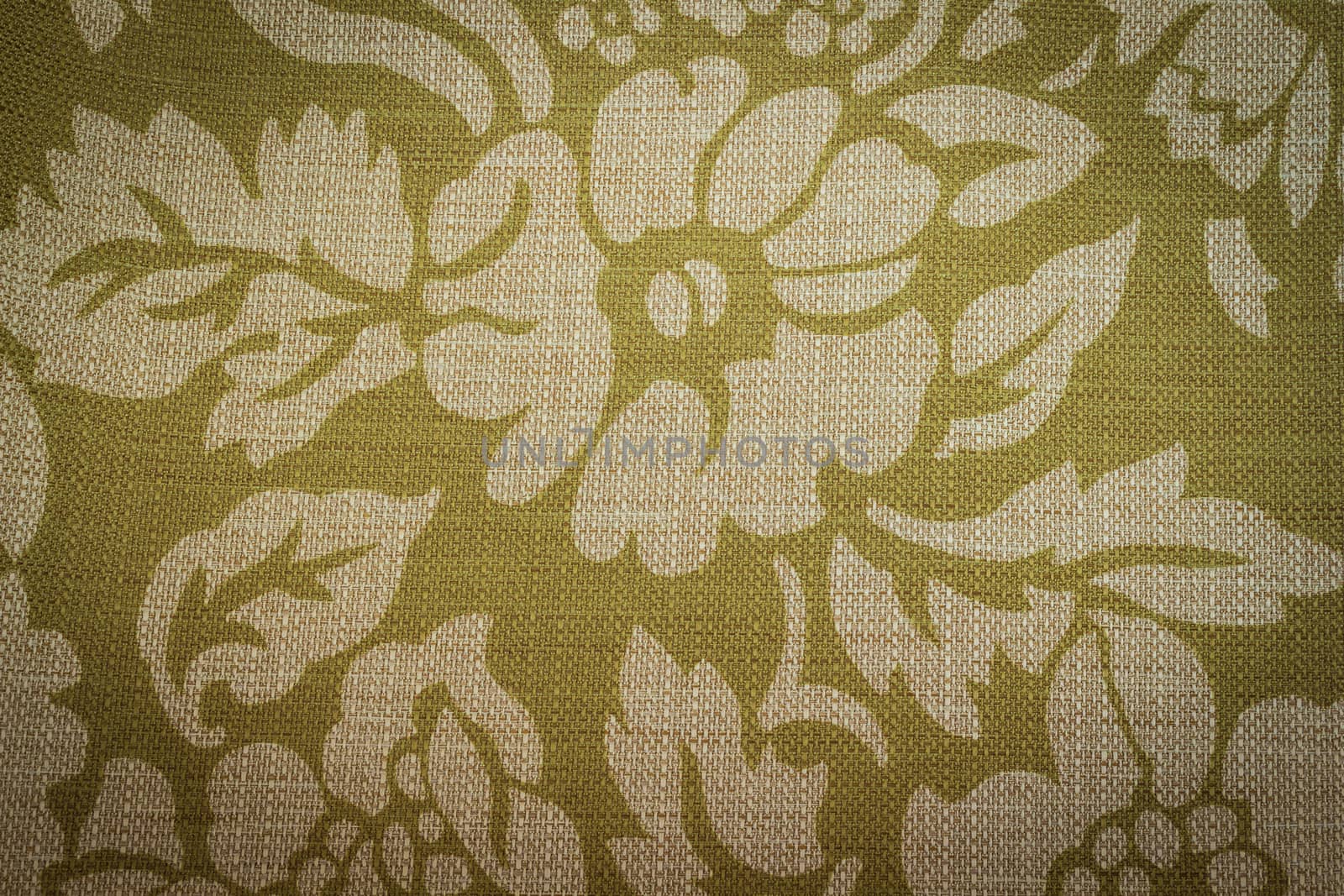 Rustic canvas fabric texture in yellow color.