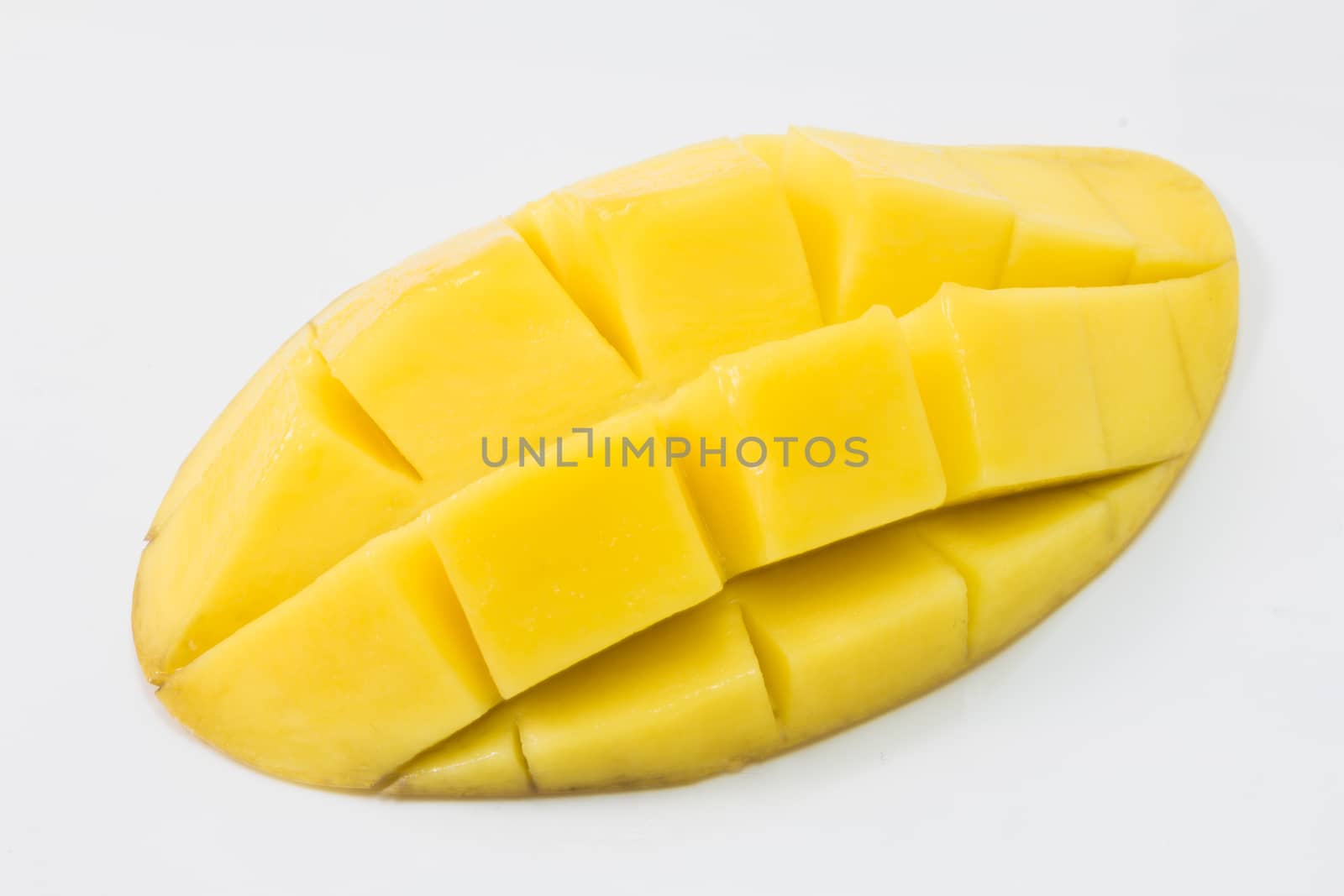 fresh delicious yellow mango isolated  on white background