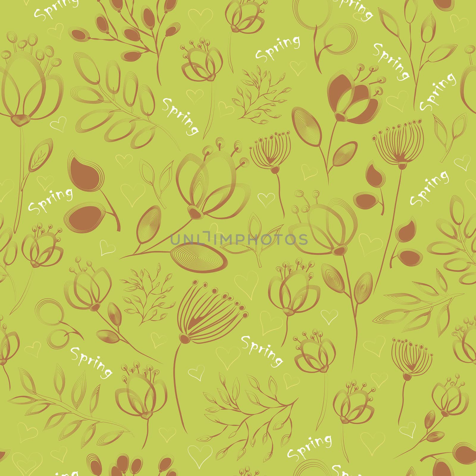 Nifty Seamless pattern with floral background