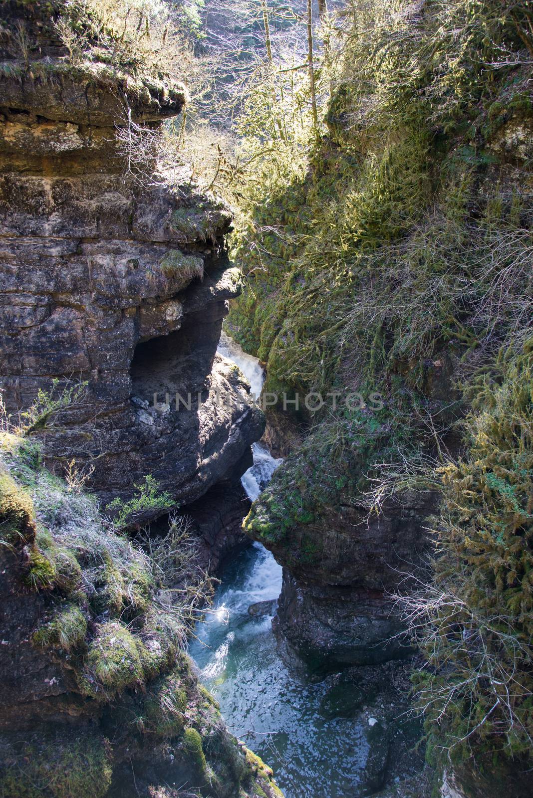 Beautiful mountain scenery . Guam gorge. Krasnodar region