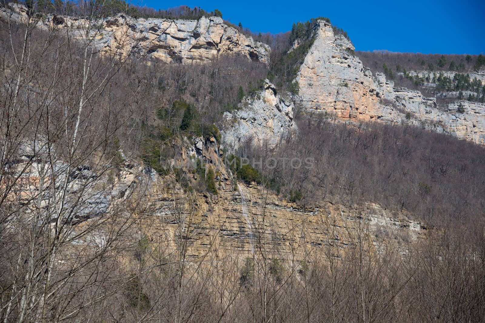 Beautiful mountain scenery . Guam gorge. Krasnodar region