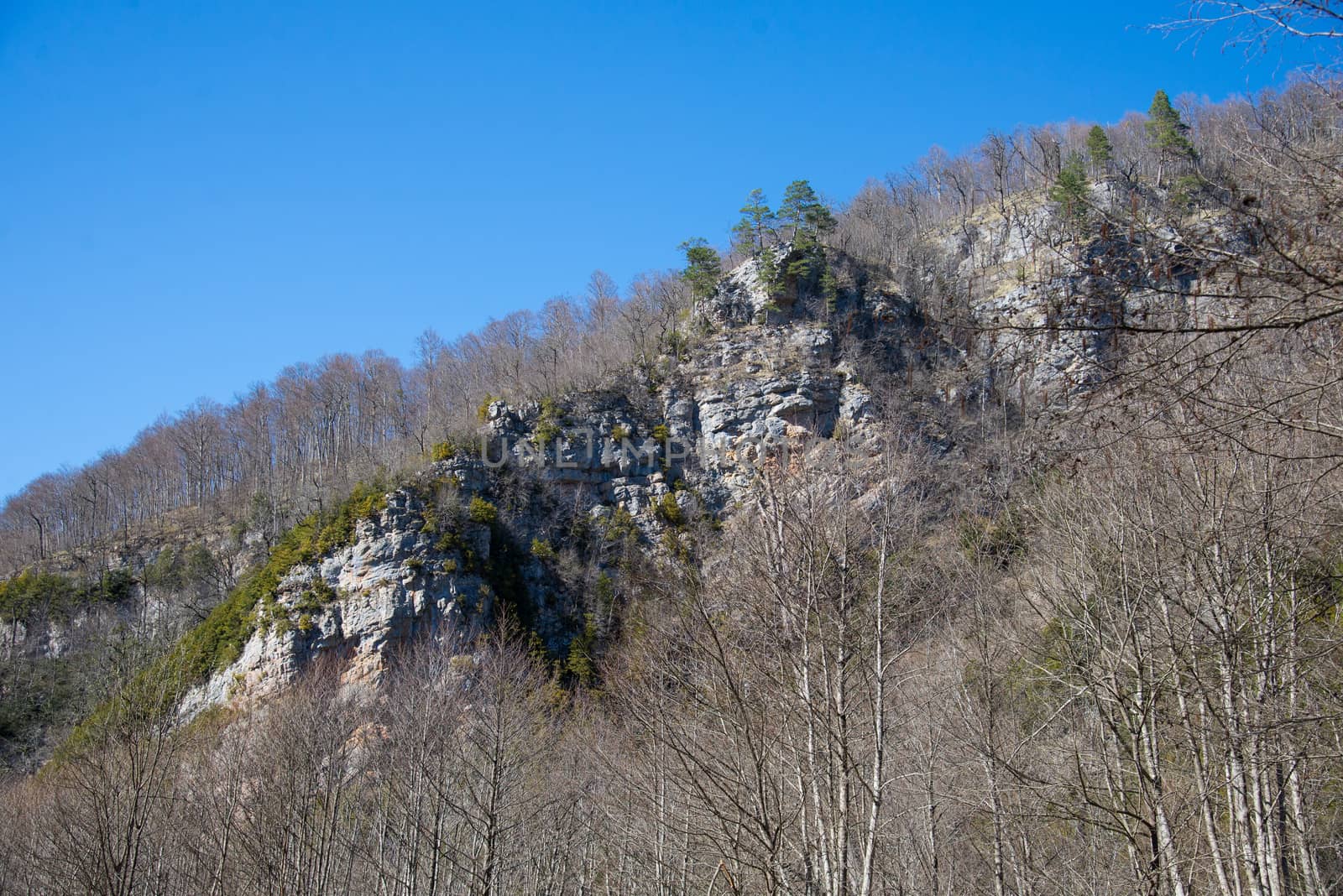 Beautiful mountain scenery . Guam gorge. Krasnodar region