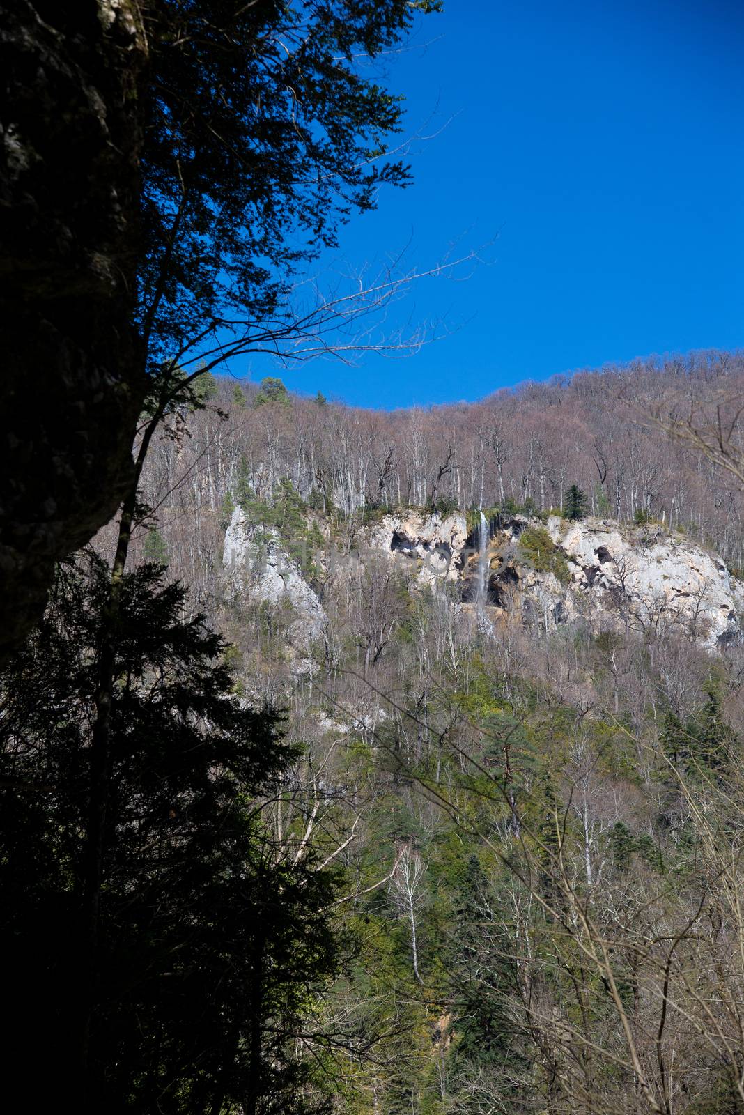 Beautiful mountain scenery . Guam gorge. Krasnodar region