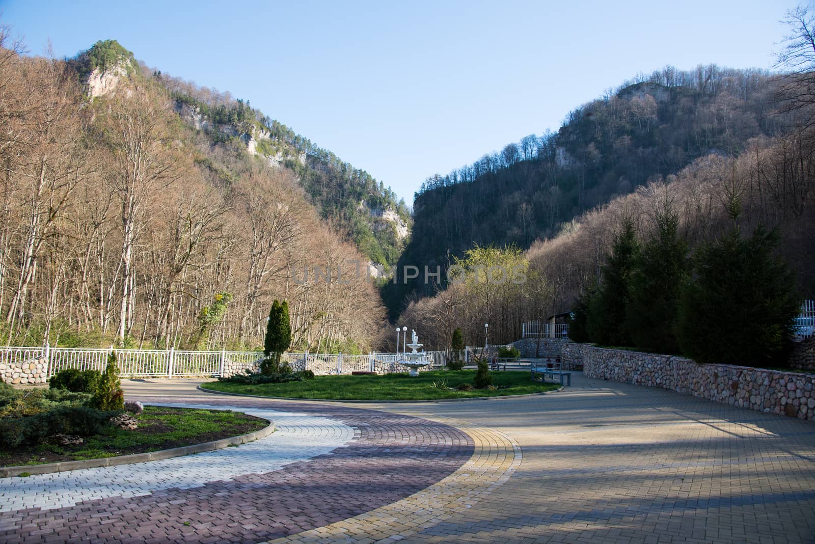 Beautiful mountain scenery . Guam gorge. Krasnodar region