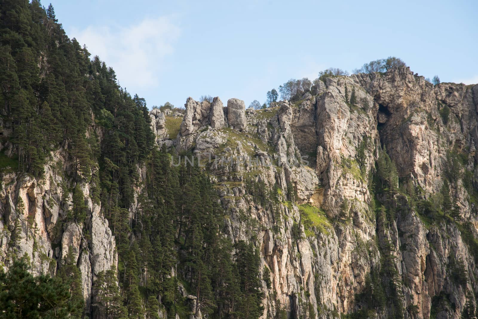 Majestic mountain landscapes of the Caucasian reserve