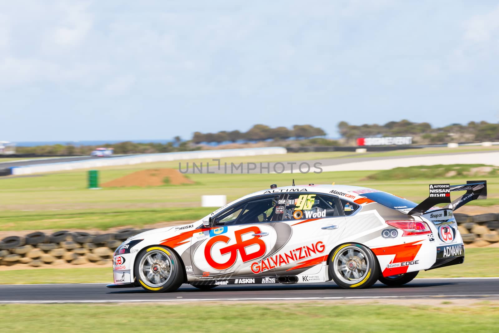 PHILLIP ISLAND, MELBOURNE/AUSTRALIA - 17 APRIL 2016: WD-40 V8 Supercar series race 7 - Phillip Island.