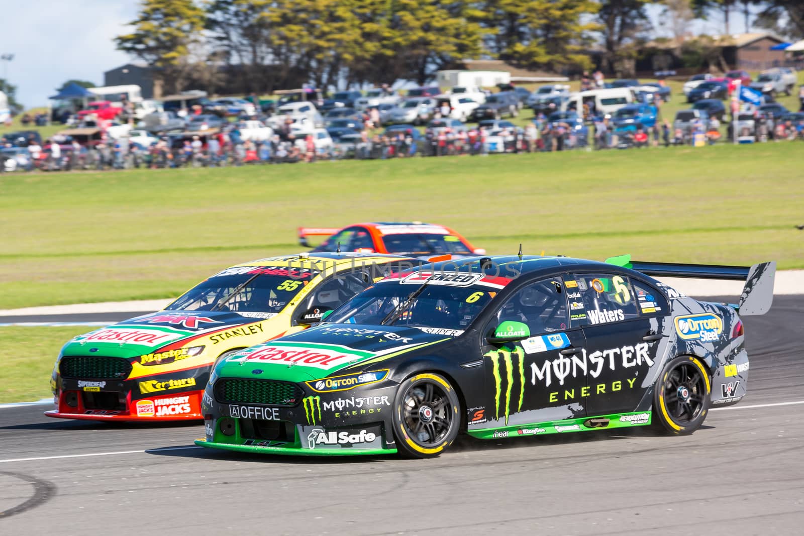 PHILLIP ISLAND, MELBOURNE/AUSTRALIA - 17 APRIL 2016: WD-40 V8 Supercar series race 7 - Phillip Island.