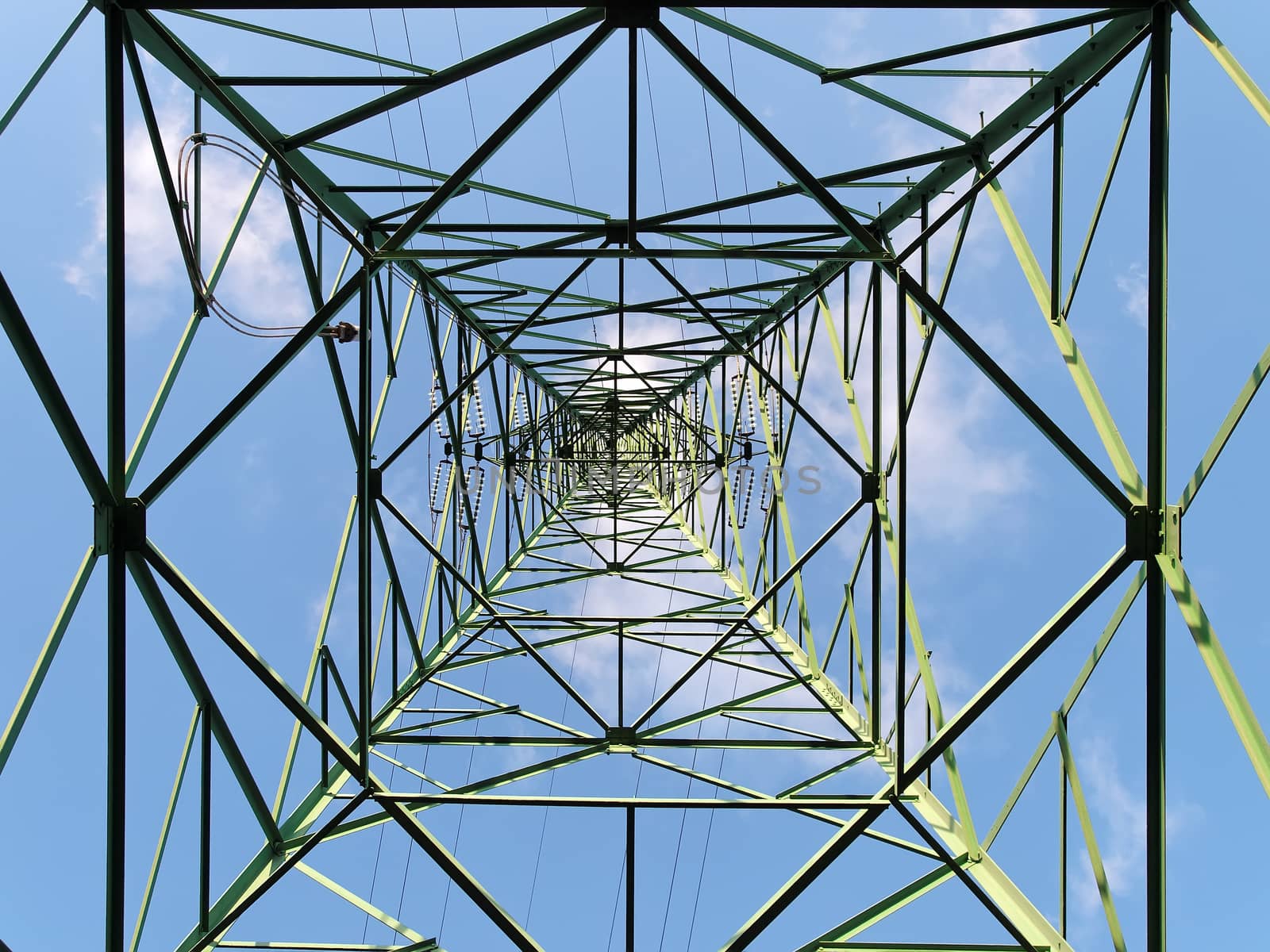 Overhead transmission tower by sewer12