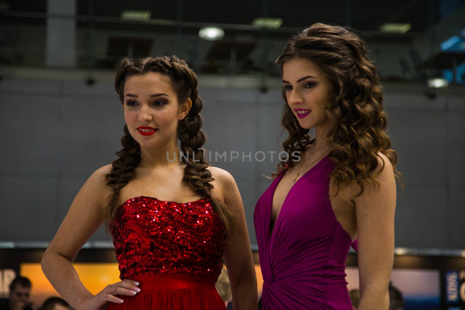 Models - brunette with braids in red and magneto 2016