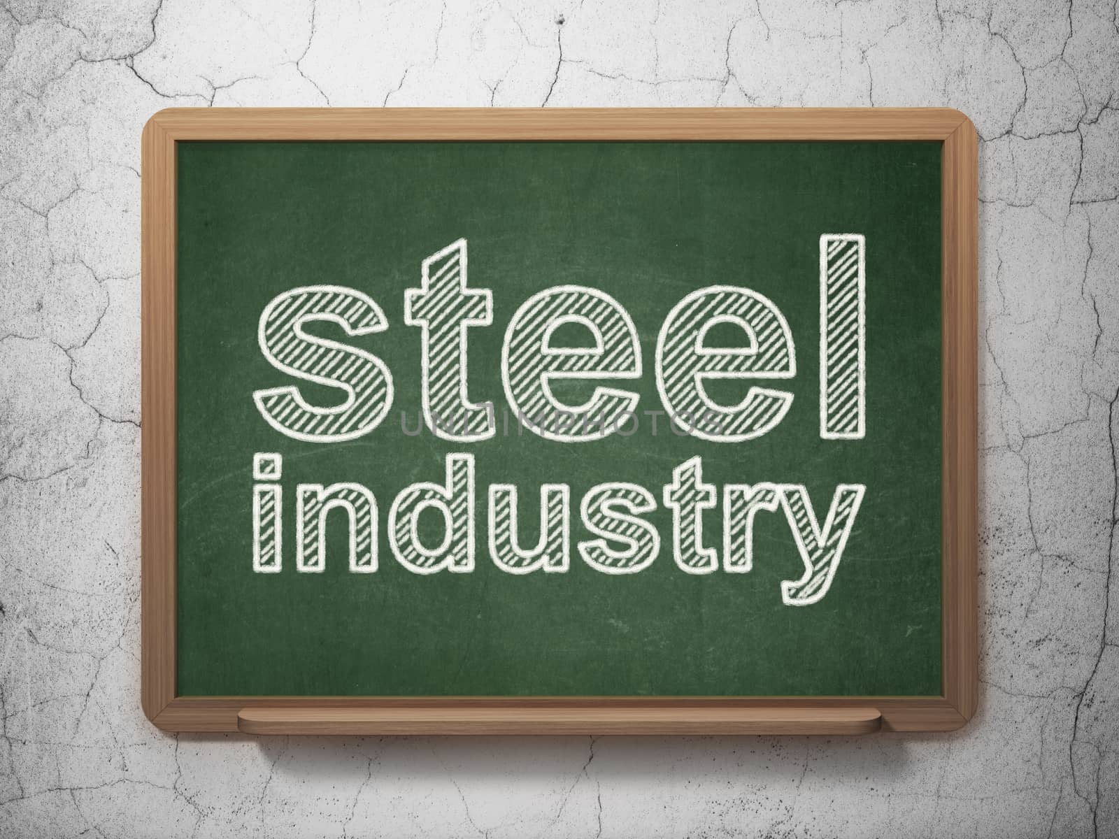 Industry concept: Steel Industry on chalkboard background by maxkabakov