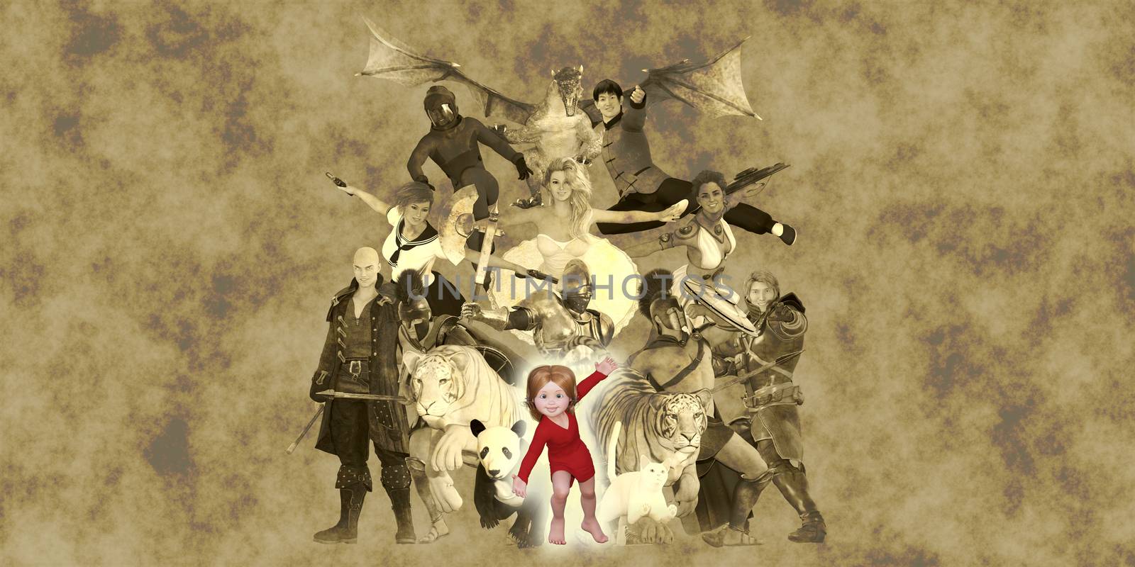 Children Fantasy Book Concept Using Their Imagination