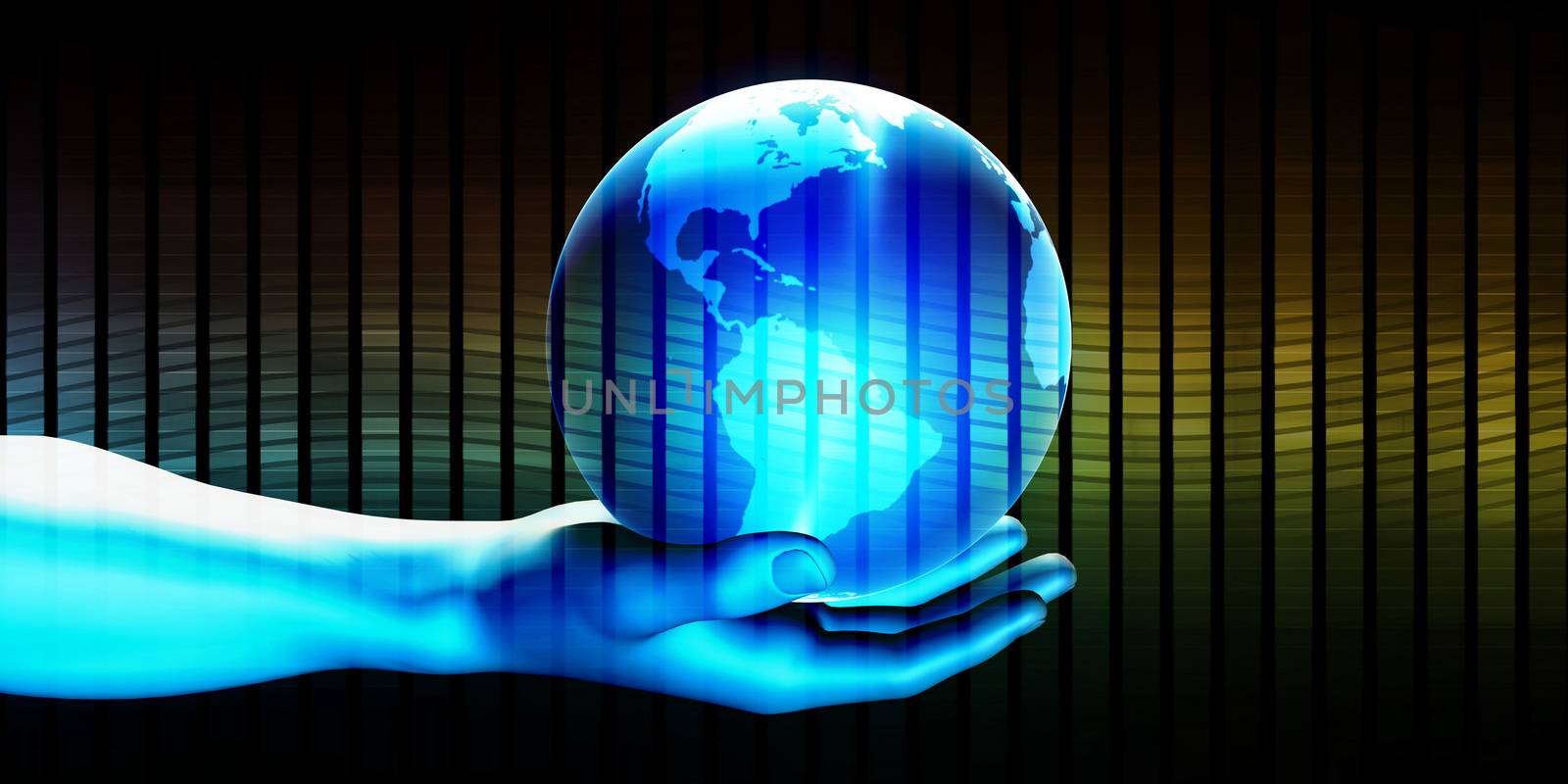 Digital Global Technology Concept Abstract Background