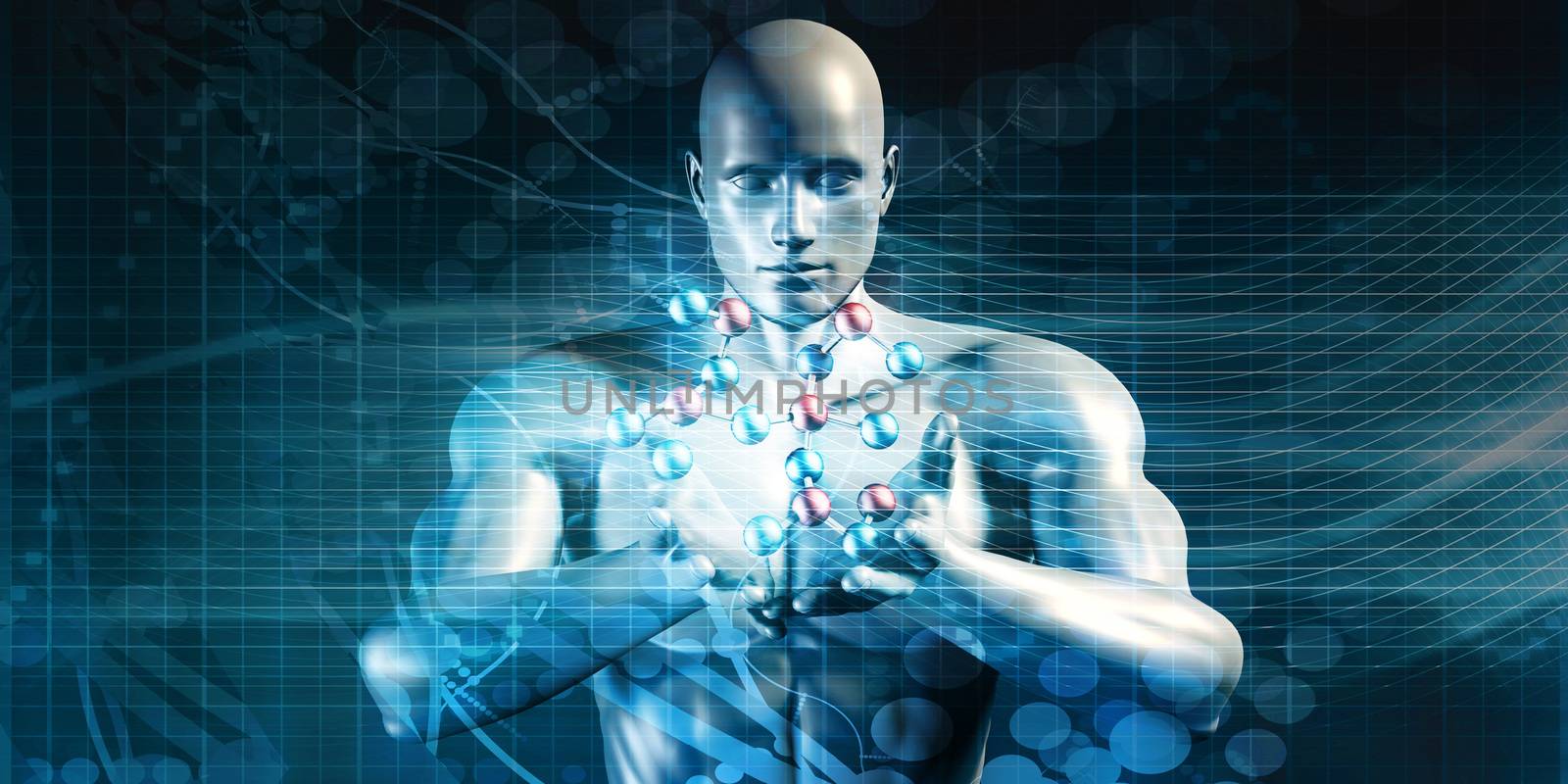 Science Technology Background as a Medical Concept