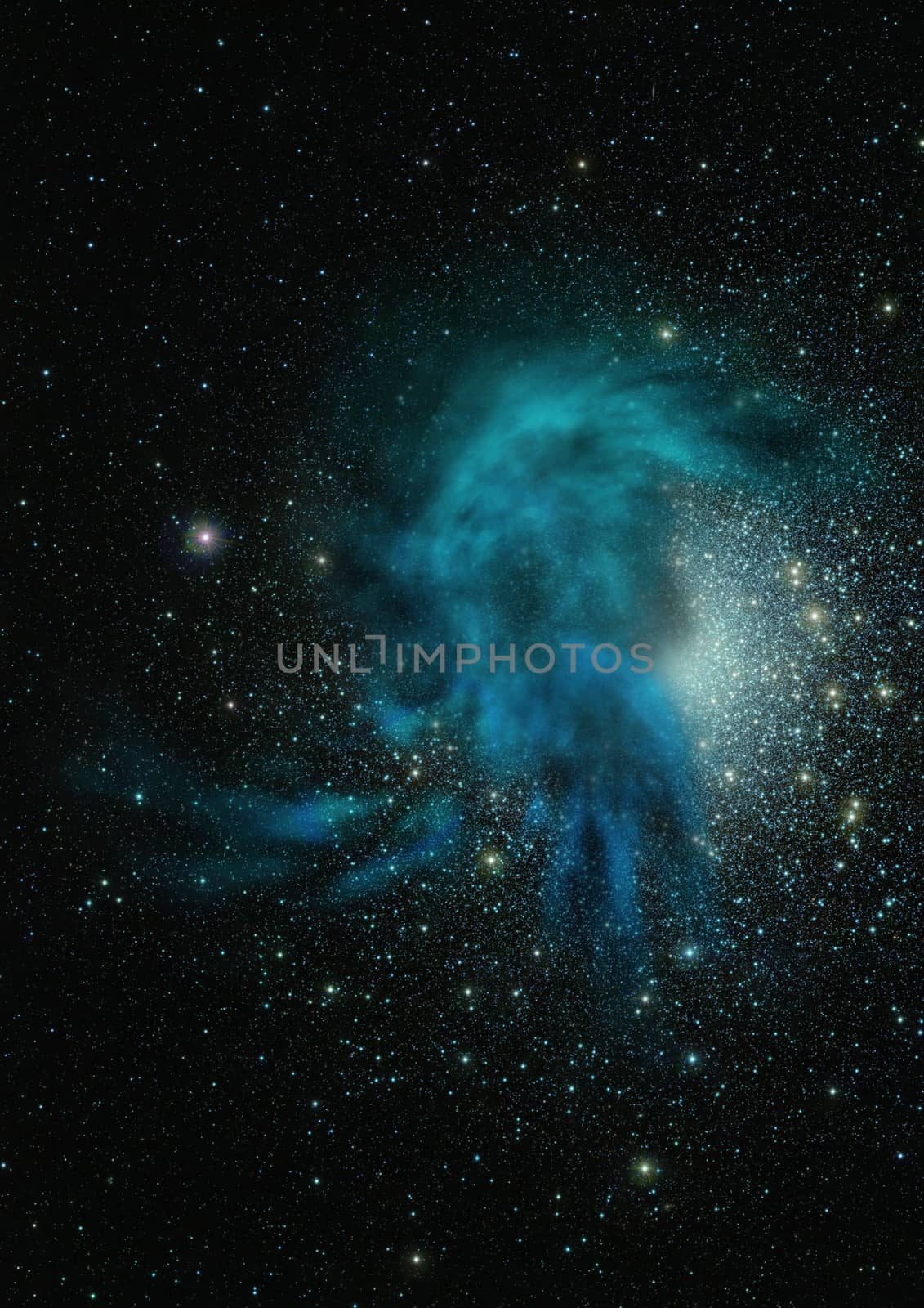 Star field in space a nebulae and a gas congestion. "Elements of this image furnished by NASA".