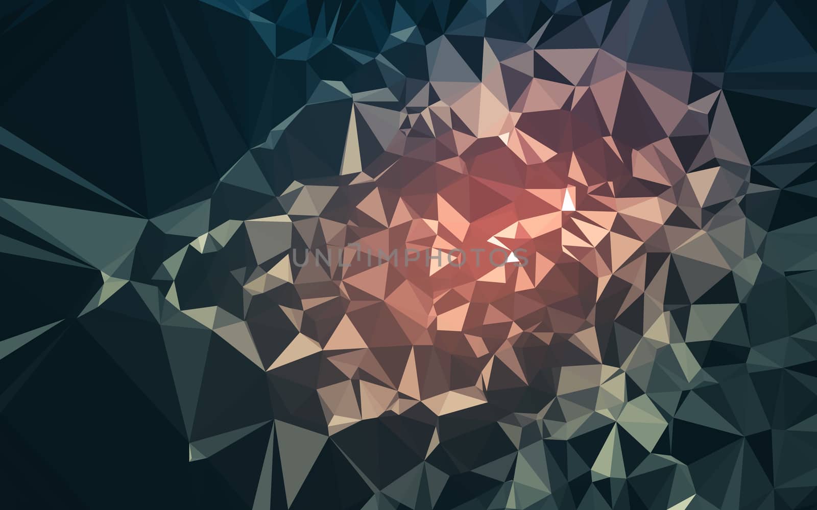 Abstract low poly background, geometry triangle by teerawit