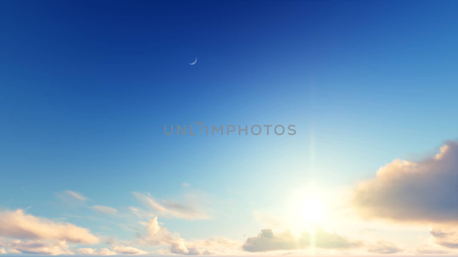 Cloudy blue sky abstract background, blue sky background with ti by teerawit