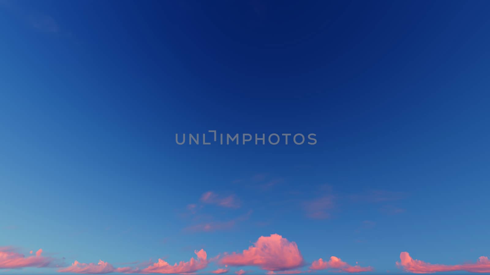 Cloudy blue sky abstract background, blue sky background with tiny clouds, 3d rendering

