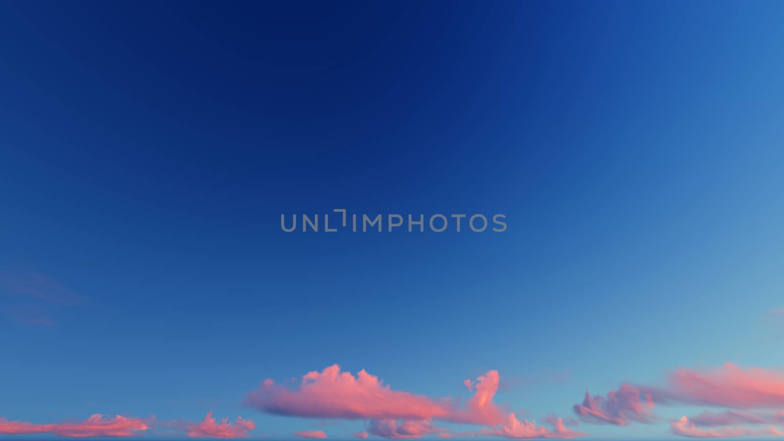 Cloudy blue sky abstract background, blue sky background with tiny clouds, 3d rendering

