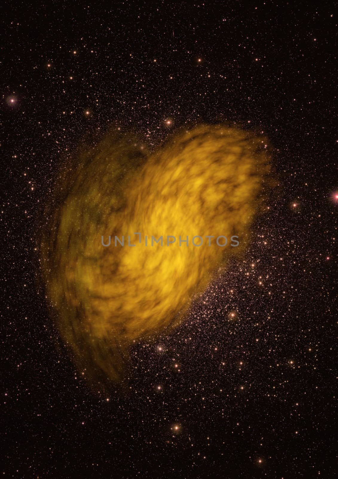 Far being shone nebula and star field against space. "Elements of this image furnished by NASA".