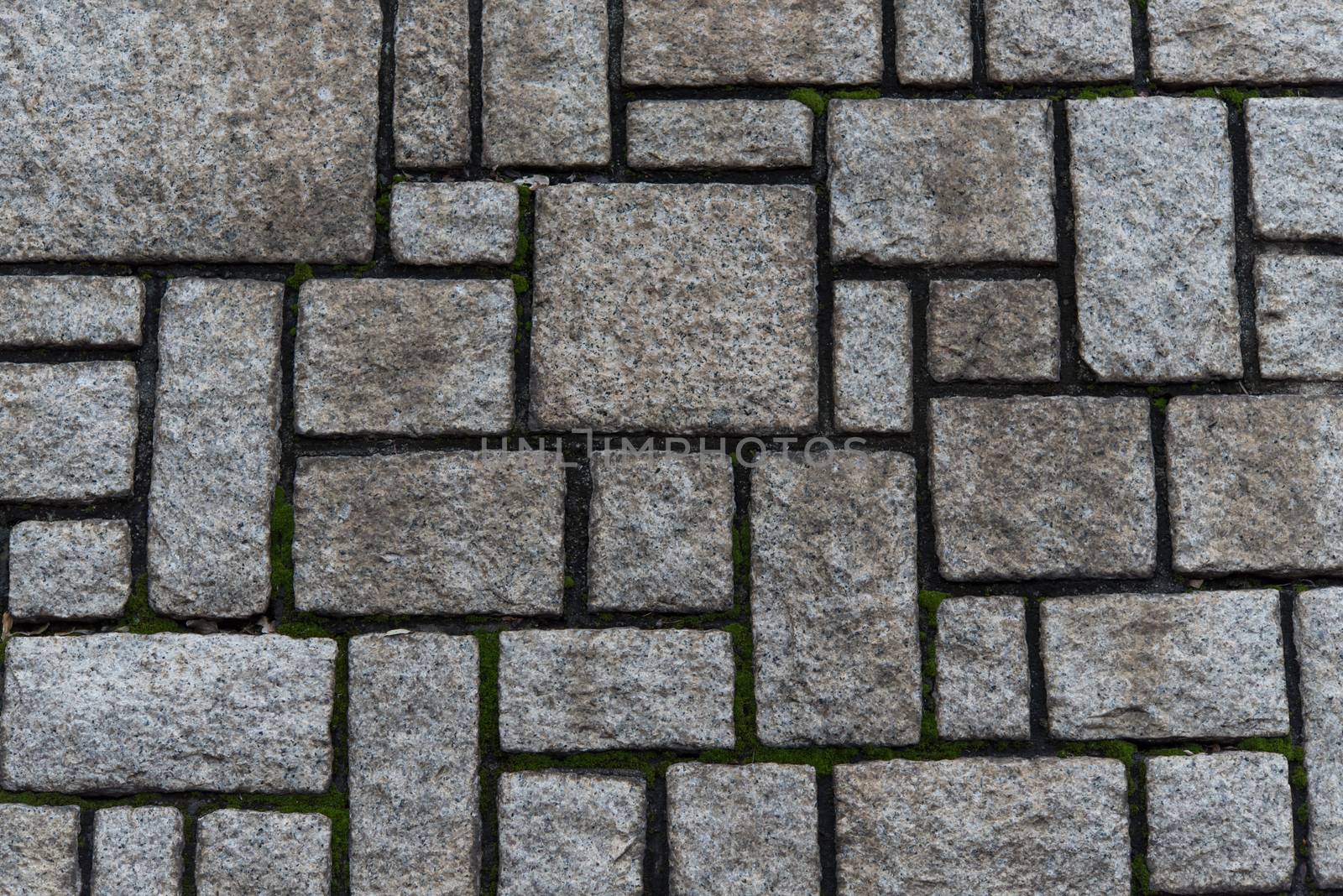 Square stone wall on background