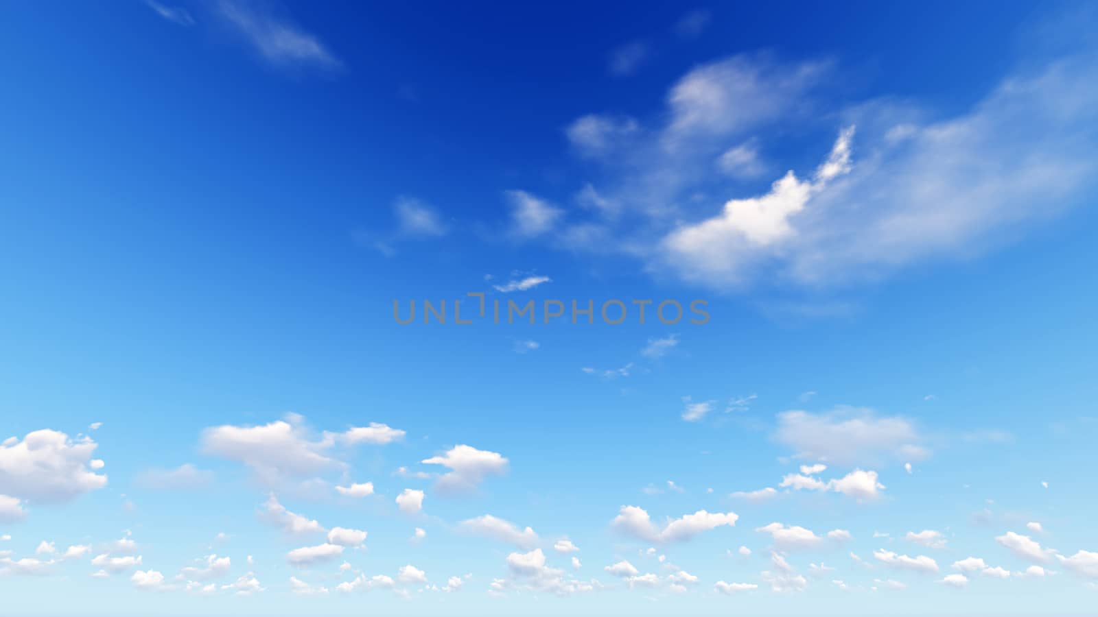 Cloudy blue sky abstract background, blue sky background with tiny clouds, 3d rendering

