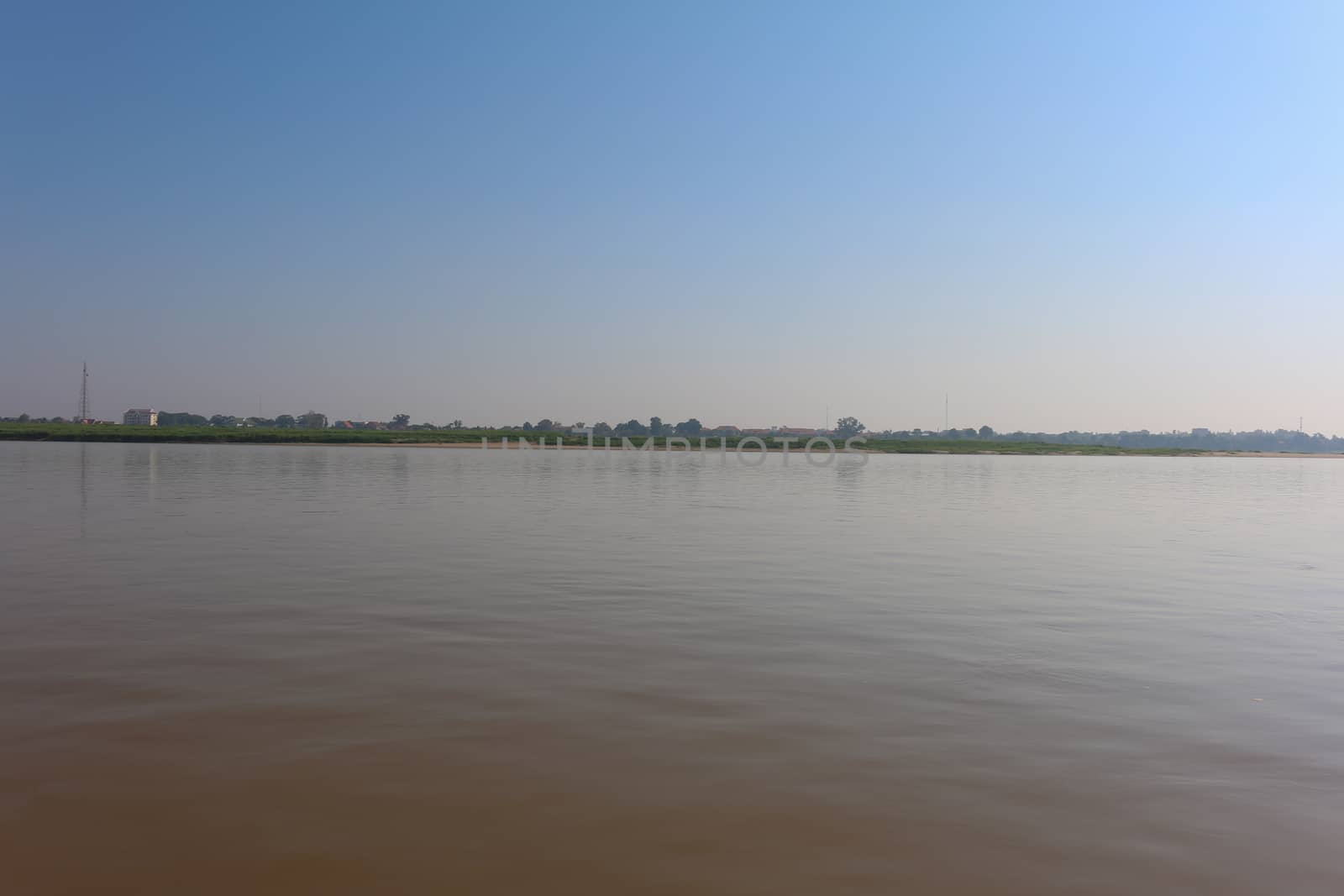 Beautiful landscape of the Mekong river in Thailand by N_u_T