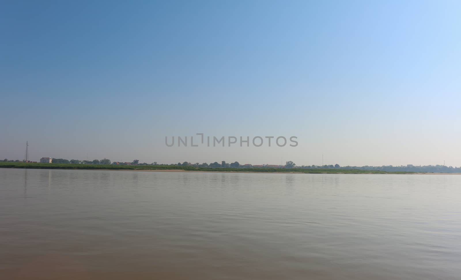 Beautiful landscape of the Mekong river in Thailand by N_u_T