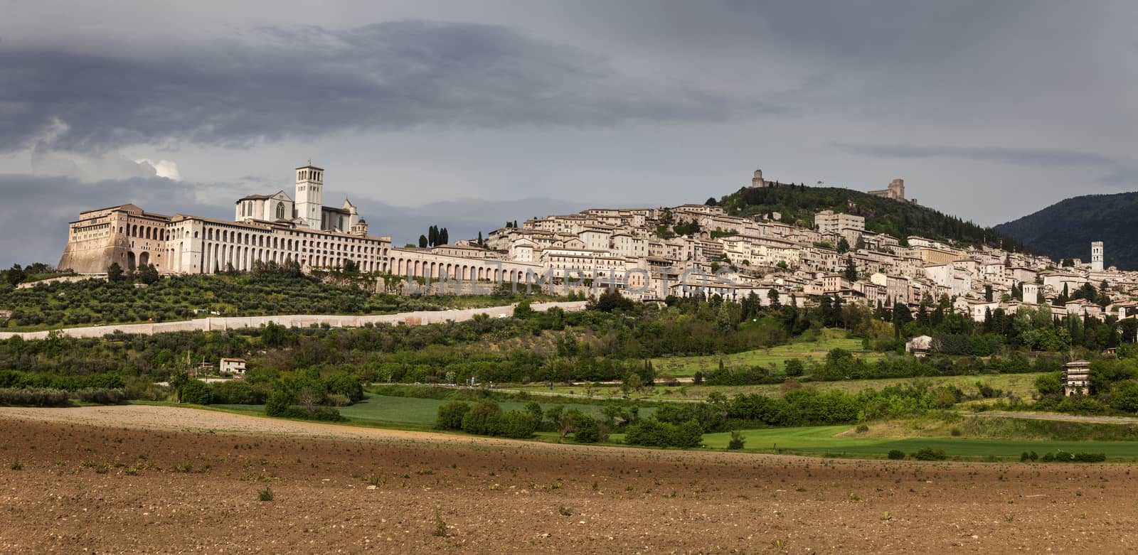 Panorama of Assisi  by benkrut