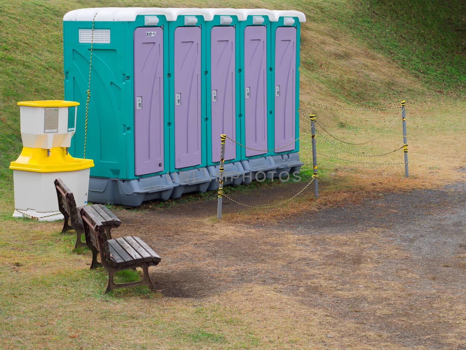 outdoor mobile temporary toilet