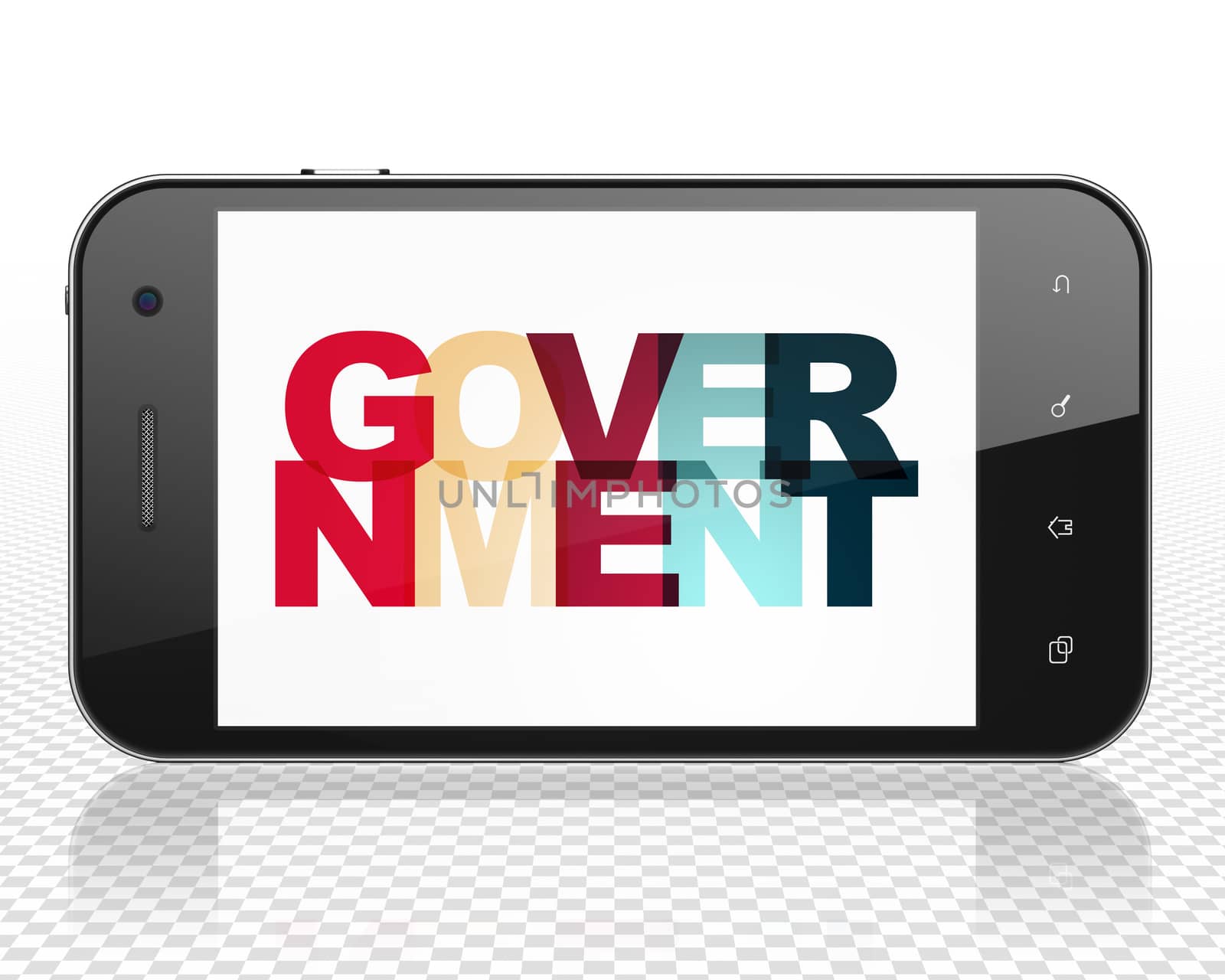 Political concept: Smartphone with Government on  display by maxkabakov