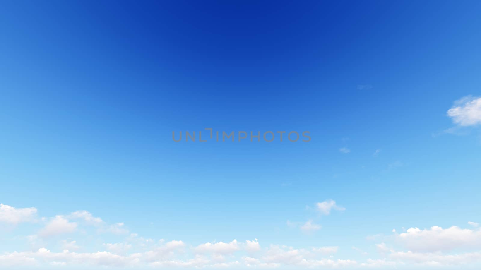 Cloudy blue sky abstract background, blue sky background with tiny clouds, 3d rendering

