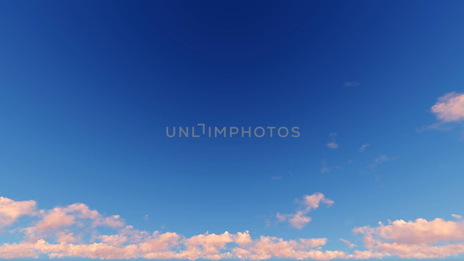 Cloudy blue sky abstract background, blue sky background with tiny clouds, 3d rendering

