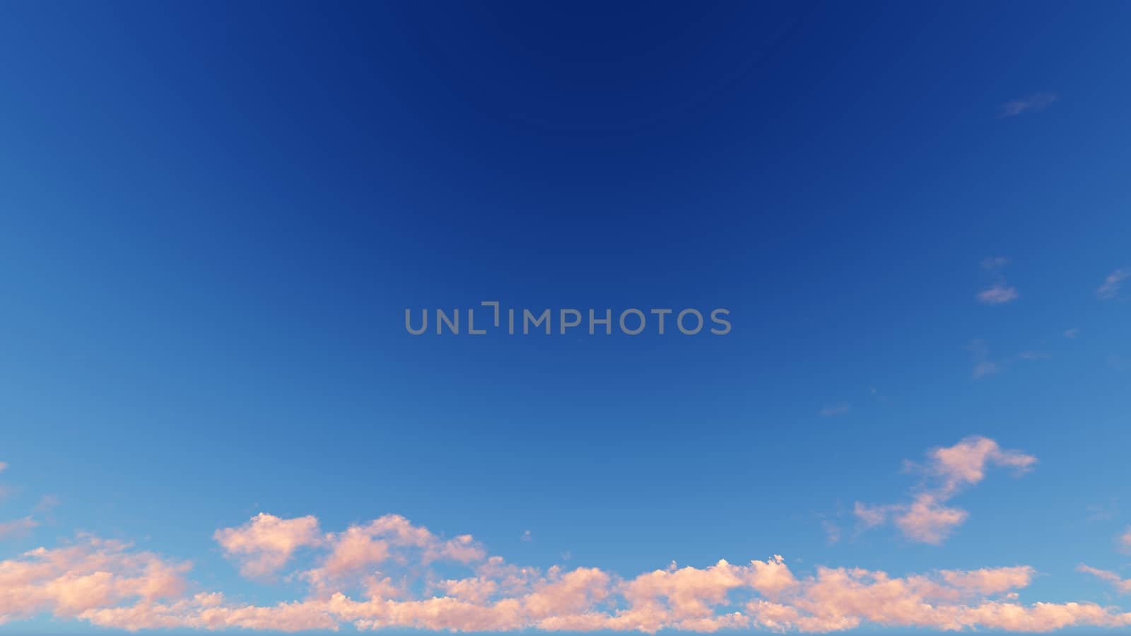 Cloudy blue sky abstract background, blue sky background with tiny clouds, 3d rendering

