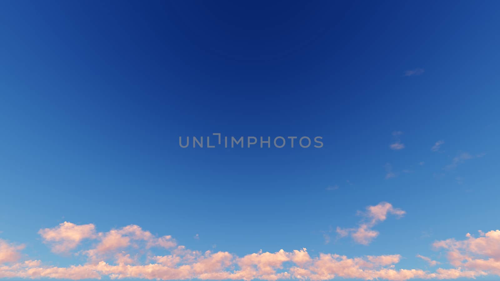 Cloudy blue sky abstract background, blue sky background with tiny clouds, 3d rendering

