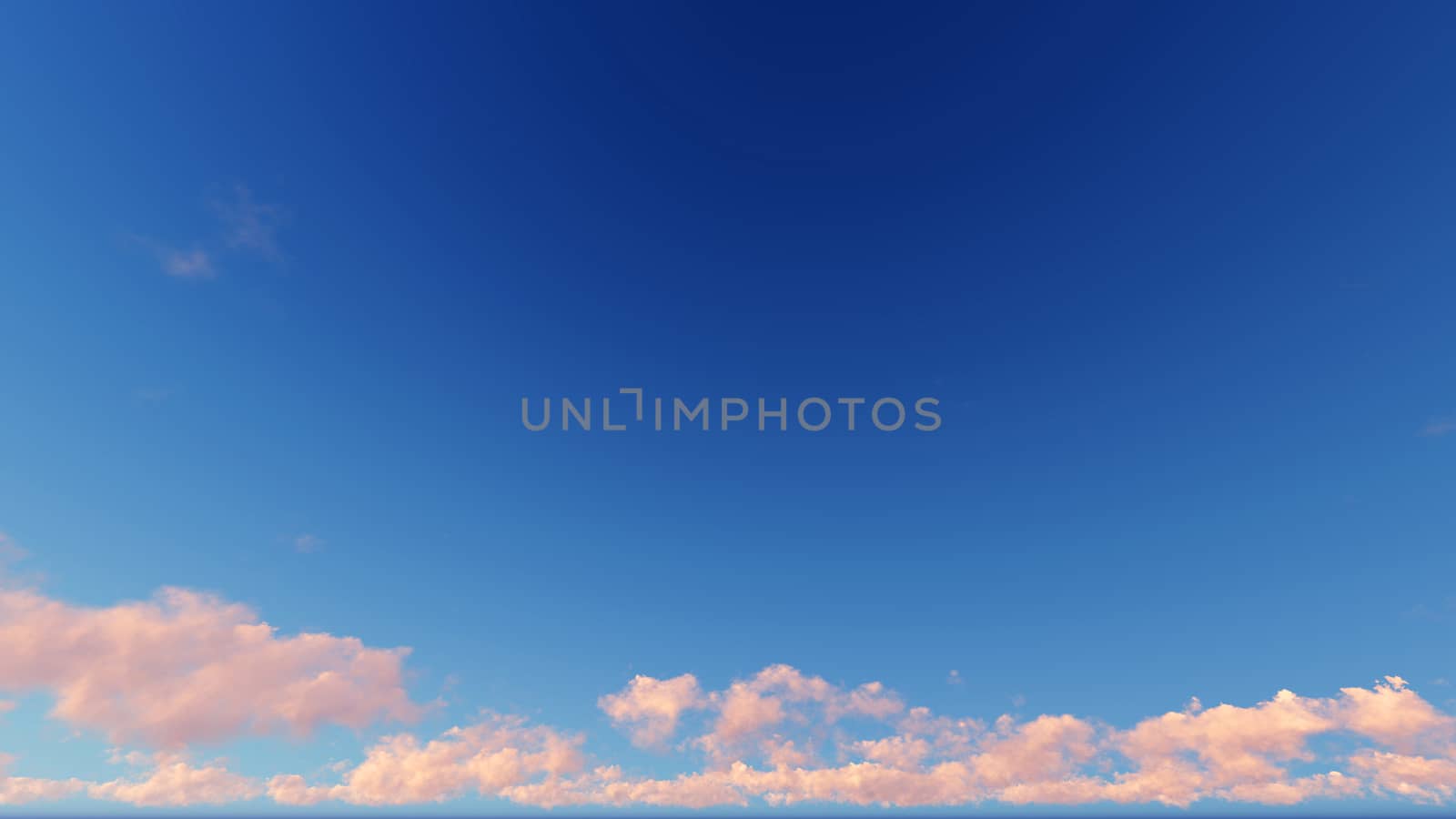 Cloudy blue sky abstract background, blue sky background with tiny clouds, 3d rendering

