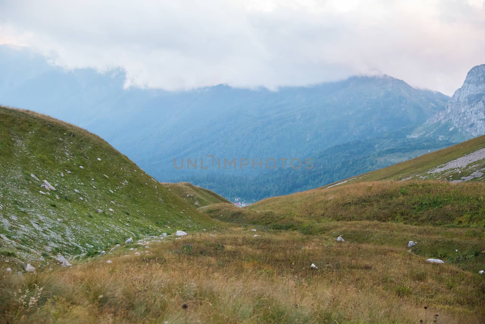 Majestic mountain landscapes of the Caucasian reserve